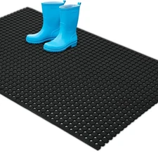 Heavy Duty Commercial Mat, 39.37" x 59.06" Anti-Fatigue Non-Slip Drainage Mat...