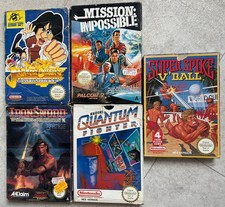 Nintendo NES 5 Boxed Game Bundle PAL UK Inc Jackie Chan Action Kung FU RETRO