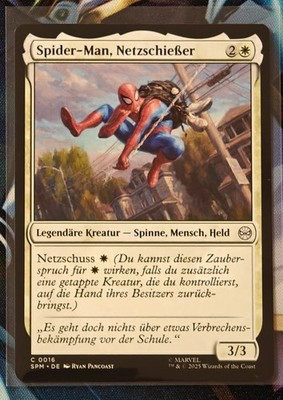 Spider-Man, Netzschießer SPM-16 - Common - NM - Deutsch - MTG - Web-Slinger