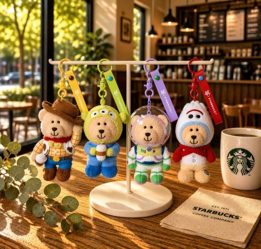 Starbucks Toy Story BearistaKeychain セット Starbucks Korea Toy