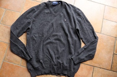 grauer Pullover in Strick-Optik von GANT _ Gr. 3XL __ extra fine lambswool