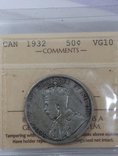 1932 Canada 50 Cents — photo from the most recent tracked eBay sale