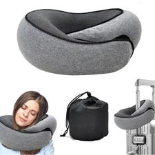 Memory Foam U-Shaped Travel Pillow Neck Support Head Rest Car Plane Soft Cushion
