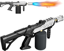 FCZON Flame Thrower Gun, Detachable Cooking Propane Torch Gun with Adjustable Fl
