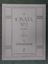 ELGAR, Edoardo Sonata n. 2 in Bb Op. 87A per organo. Spartiti musicali.