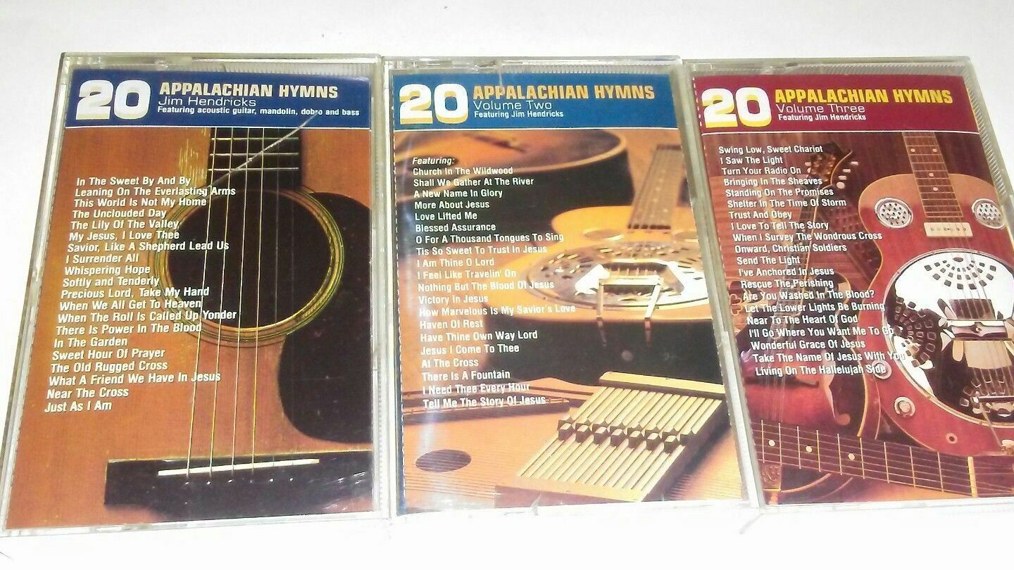 20 Appalachian Hymns Lot by Jim Hendricks Cassette Tape, 1991, Benson VG! #CT45