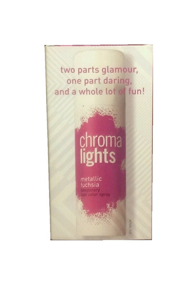 1X Chroma® Lights Spray de Color Temporal para Cabello Metálico Fucsia 1.5oz Foto 2 de 3
