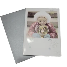 Papyrus Christmas Card - Magical Moments Snowglobe Santa