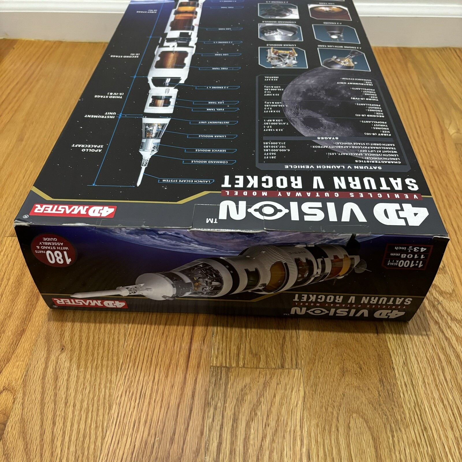 Famemaster 4d Vision Saturn V Rocket Model 1100 Scale 26117 Top Daily