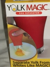 Red Kitchen Yolk Magic Egg Separator Sucker White As Seen on TV BPA Free