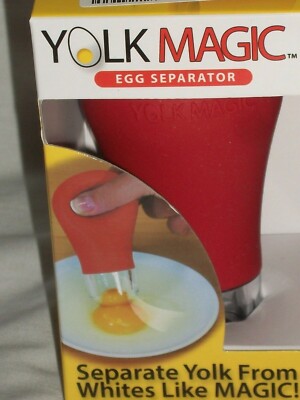 Red Kitchen Yolk Magic Egg Separator Sucker White As Seen on TV BPA Free