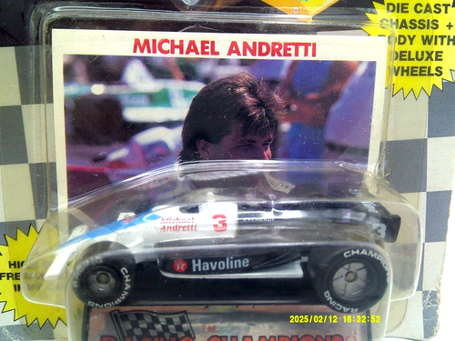 2 RACING CHAMPIONS -STOCKCAR NASCAR A.J. FOYT #14 & INDY CAR MICHAEL ANDRETTI #3 - Picture 3 of 4