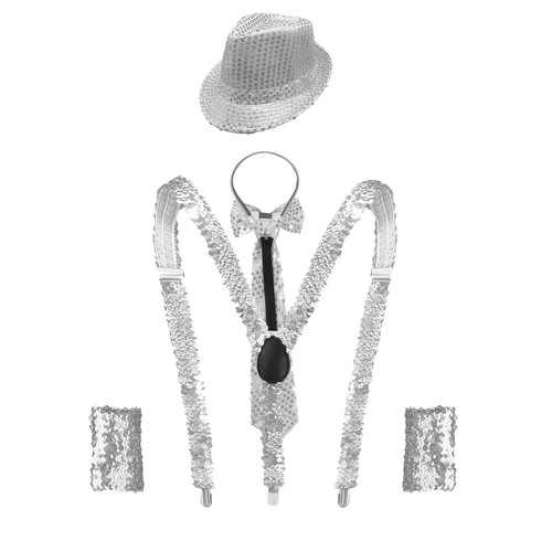 Costume Donna Bracciali Abito Collana Accessori Gioco di Ruolo Cappello Set Paillettes - Foto 53 di 72
