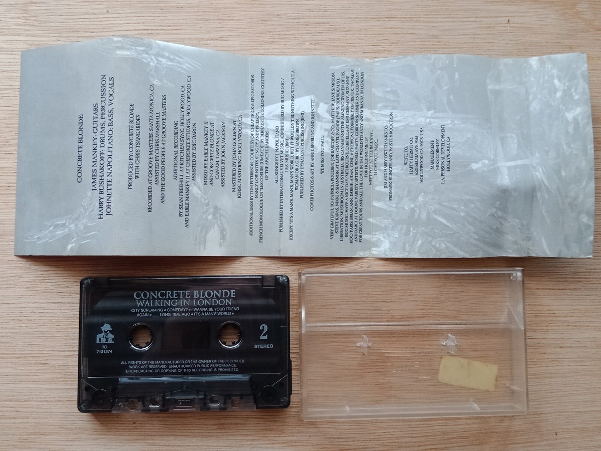 CONCRETE BLONDE Walking In London - RARE Malaysia Cassette | eBay