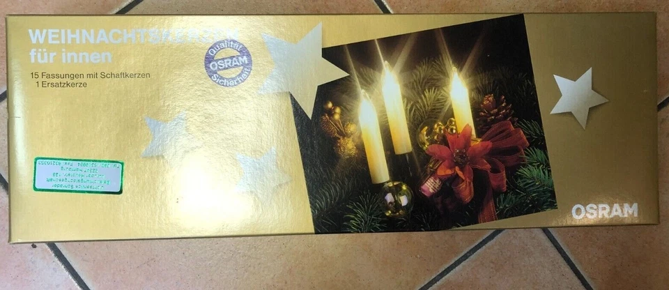  OSRAM Indoor Christmas String Lights 15 x 15V 230V 45W Shank Candles 3W CIK15 - Image 4 of 4