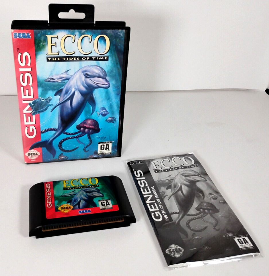 Ecco The Tides of Time (Sega Genesis, 1994) CIB Tested 10086015539 eBay