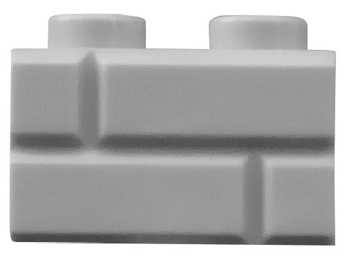 Lego 10 Stück Mauerstein 1x2 hellgrau (light bluish gray) Mauer Steine 98283 Neu - Bild 3 von 4