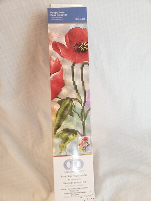 Diamond Dotz Diamond Art Kit 14.1'' X 17.1''- Poppy Pose intermediate