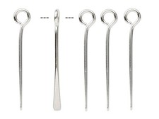 Goccia, 100 Argento IM N Ottone 16x2mm Ciondolo Lungo Paddle con Anello Superiore