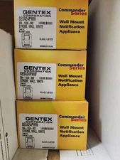 Fire Alarm Strobe Only, 24 VDC, White Housing, Amber Lens, Gentex #GESA24PWW