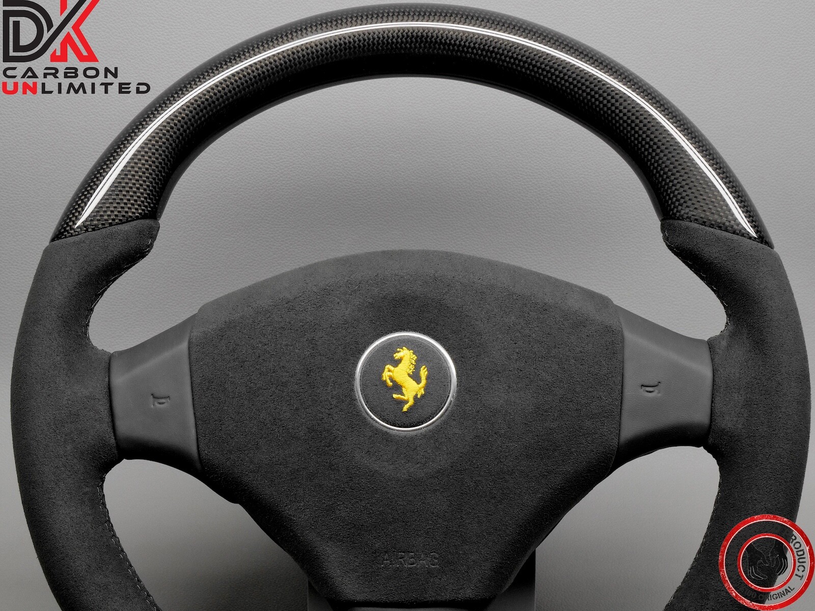 Ferrari 550 F550 Maranello Barchetta Alcantara Flat Bottom Carbon Steering Wheel