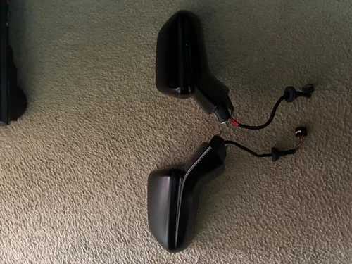 Camaro satin black side mirrors 6 gen with glass 2016-2024