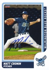 Matt Cronin Signed IP 2021 Wilmington Blue Rocks Card NNA Seattle Mariners!