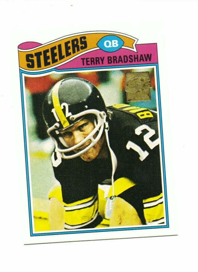 2002 Topps Commemorative Reprint # 7 of 14 Terry Bradshaw Pittsburgh Steelers