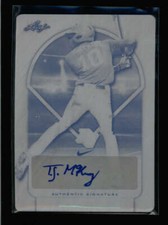 TYLER MCKENZIE 2018 LEAF PERFECT GAME BLACK PRINTING PLATE AUTO #1/1 AN1523