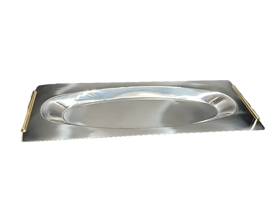 WMF Summit 不锈钢意大利 19 英寸直流。 Platter & Gravy 船金 Acct 全新 18/10 — 第 2/4 张图片