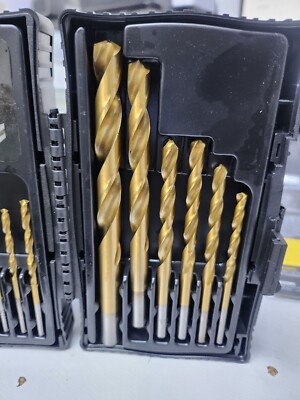 Amazon Basics Hochgeschwindigkeits-Stahlbohrer-Set für Metall, Holz & Kunststoff, 13 Stück,
