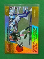 2016 Panini Score Football Travis Benjamin #13 Toe the Line Jumbo Gold /99