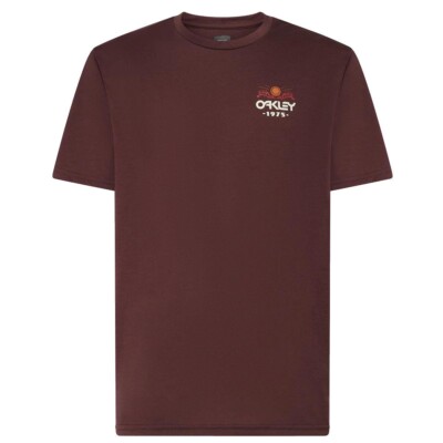 Oakley Mens Sunny Rogue B1B Tee Short Sleeves Casual T-Shirt Grenache 2XLarge