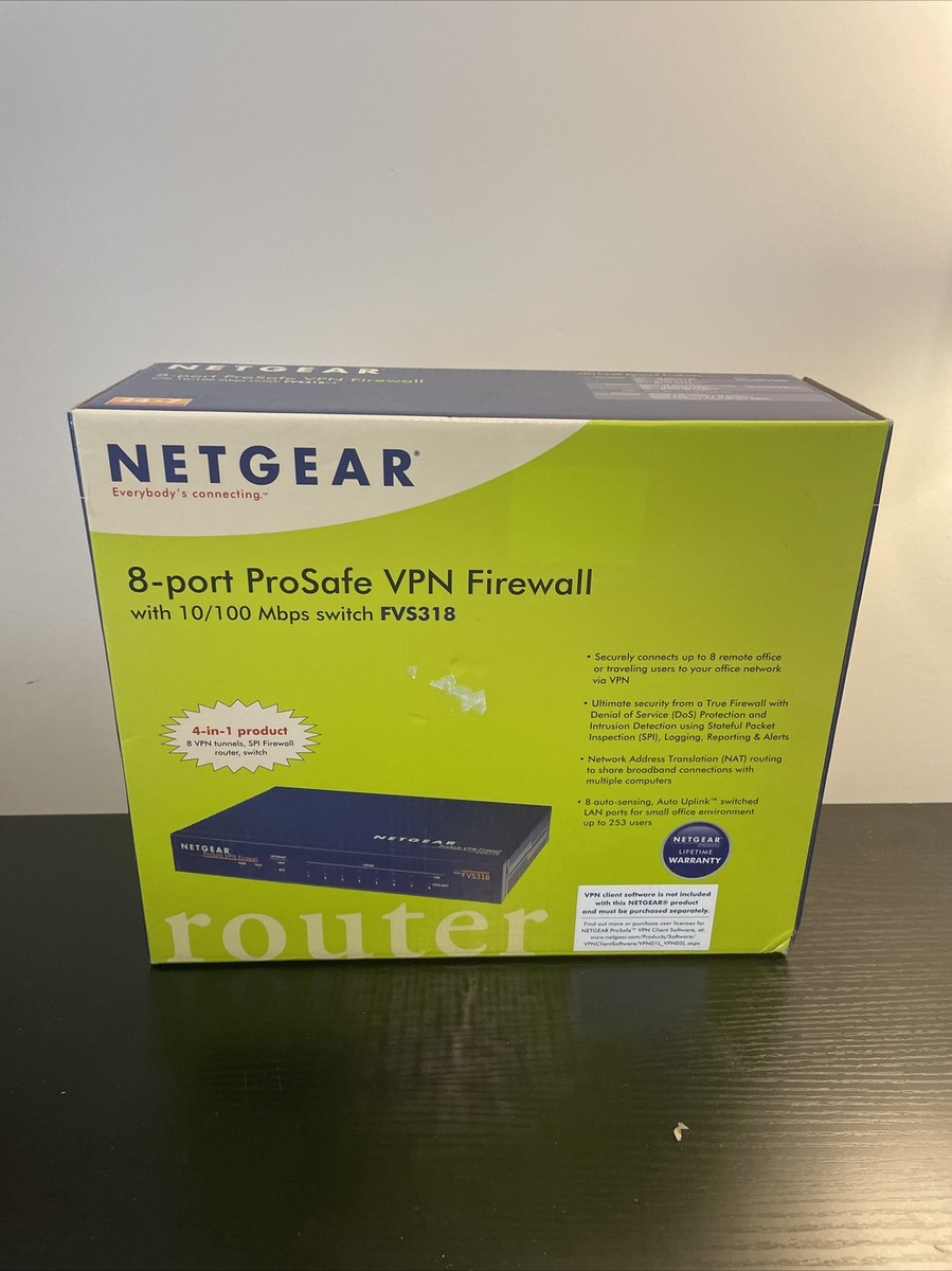 NETGEAR FVS318 ProSafe VPN Firewall 8 With 8-Port 10/100 Switch | Amazon Price Tracker / Tracking, Amazon Price History Charts, Amazon Price Watches, Amazon Price Drop Alerts - View #5