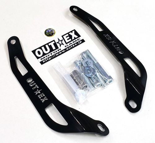 TRAIL 125 ABS / CT125 HUNTER CUB Triple Clamp Stabilizer Steel laser cut Black - Bild 3 von 6