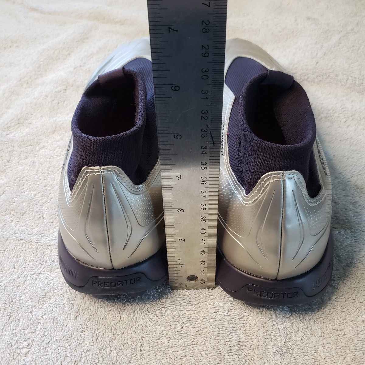 Adidas Predator League LL TF Mens 12 Silver Soccer Cleats  display picture 2