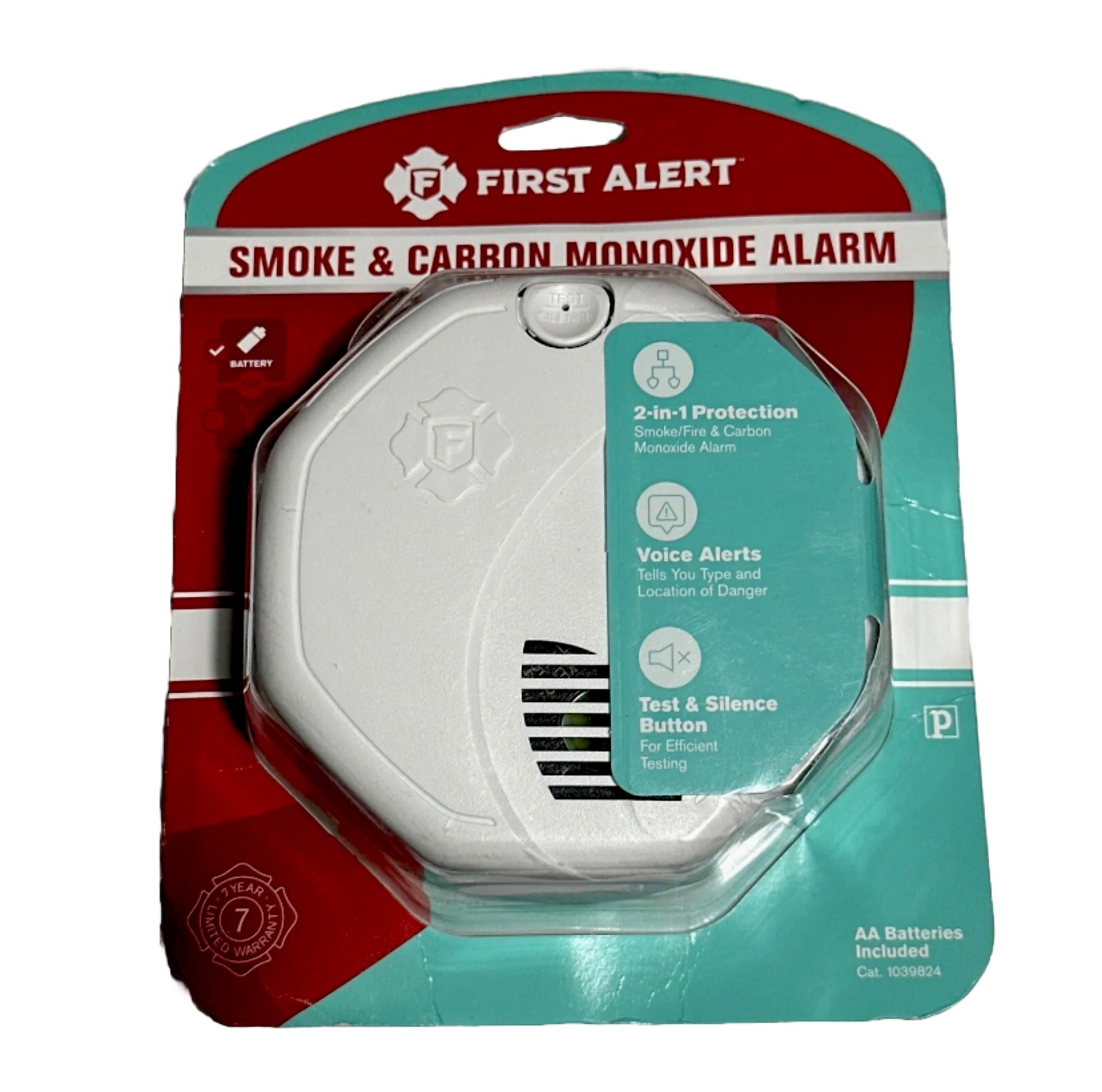 First Alert SCO7CN Combination Smoke and Carbon Monoxide Alarm, Battery Operated 151903485224 eBay