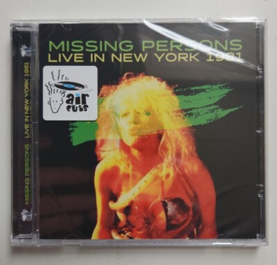Missing Persons - Live In New York 1981 - CD 2017 NEW & SEALED
