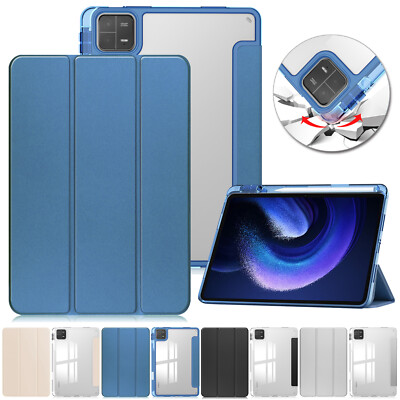 Tablet Case Soft TPU+PU Leather Folding Cover For Xiaomi Mi Pad 6/6 Pro 11'' 2023