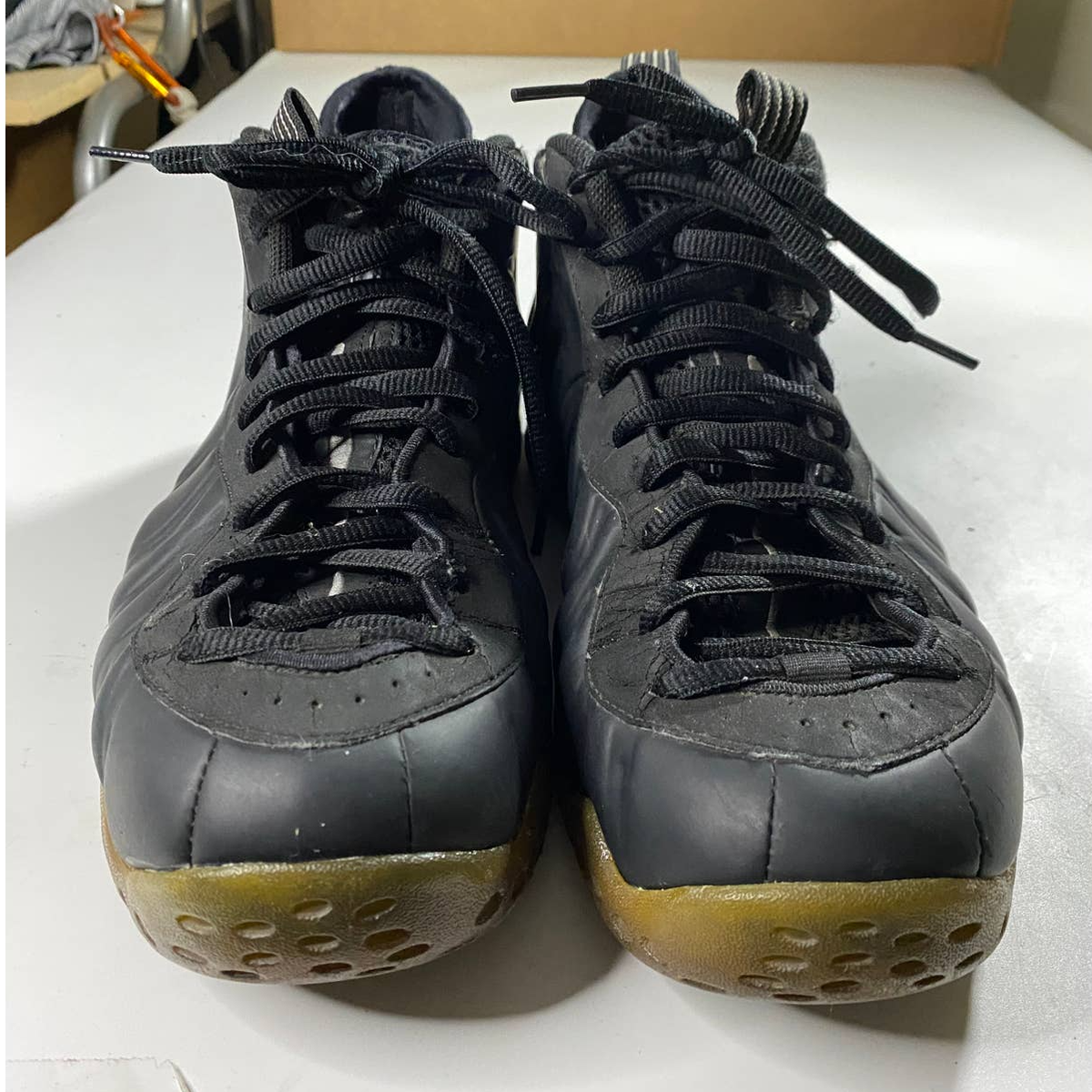 Nike Air Foamposite One Stealth Sneakers 2012 Black Men\'s 9.5 Nike Air Foamposite One Stealth Sneakers 2012 Black Men main image 2