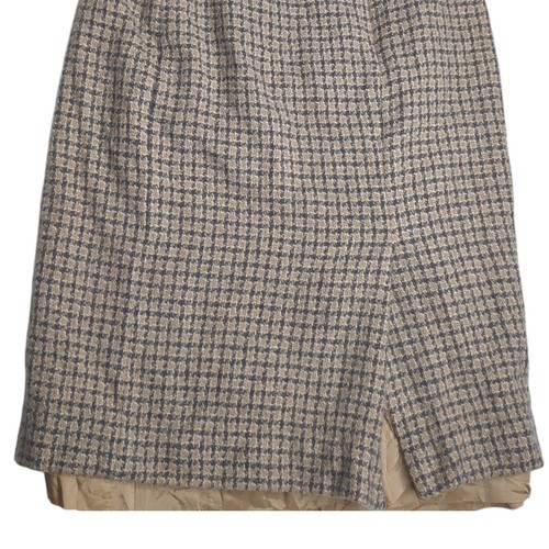Vintage Wool Pencil Skirt Size 10 (27x23.5) JH Collectibles Lined Plaid Midi 90s - Picture 6 of 9