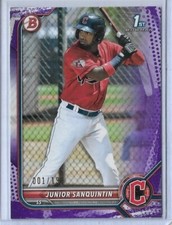 RARE 2022 BOWMAN JUNIOR SANQUINTIN ROOKIE CARD RC #BP-80 ~ 001/199 UNIQUE
