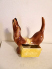 Vintage AL Hirsch Rover Planter Caddy Dachshund trinket holder 1950s doxi MCM — photo 1