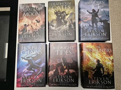Malazan Book of the Fallen All Signed Broken Binding edition  by Steven Erikson 