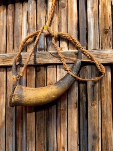 18th/19th Century 1700s/1800s Revolutionary War Era Ex. Museum Powder Horn
