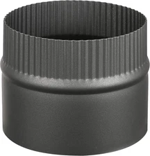 Stove Collar Adapter for 6" Diameter Black Single Wall Stove Pipe