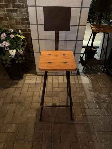 Industrial Steel & Wood Barstools
