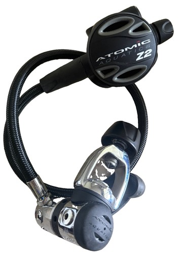 Atomic Aquatics Z2 Scuba Diving Regulator 1st & 2nd Stage Yoke Braided Hose