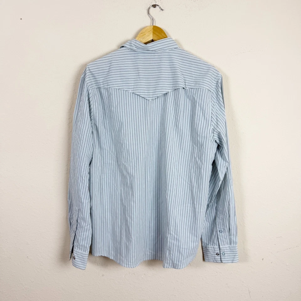 Howler Bros H Bar Tech Long Sleeve Gambler Stripe Shirt Size Medium - Image 4 of 4