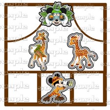 Disney Animal Kingdom v overlay 12 x 12 with Scrapbook Paper Pieces, Die cuts